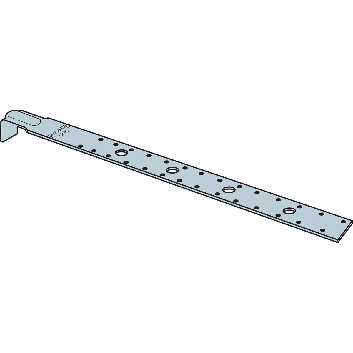 Simpson Strong-Tie PA28Z (29") 12 Gauge Purlin Anchor and Strap-Tie Holdown, ZMAX Finish - 2