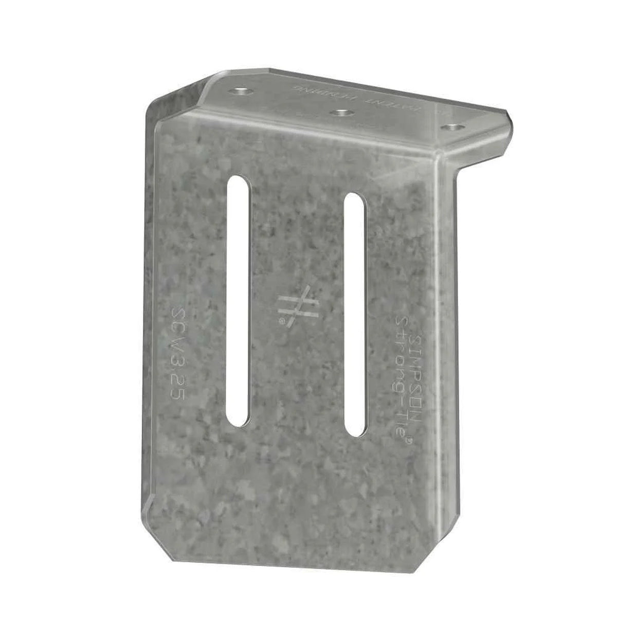 Simpson Strong-Tie SCW3.25-KT (3-1/4" x 54 mil) 16 Gauge SCW Head-of-Wall Slide-Clip Connector with Screws, G90 Galvanized (25 Pack)