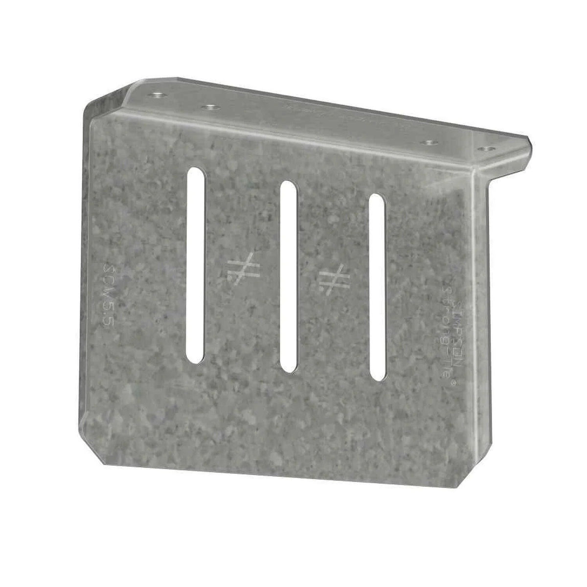Simpson Strong-Tie SCW5.5-KT (5-1/2" x 54 mil) 16 Gauge SCW Head-of-Wall Slide-Clip Connector with Screws, G90 Galvanized (25 Pack)