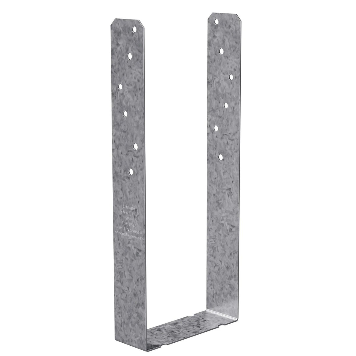Simpson Strong-Tie SPH4Z (3-9/16" x 8-3/4") 18Ga Heavy U-Shaped Stud Plate Tie - ZMAX Finish