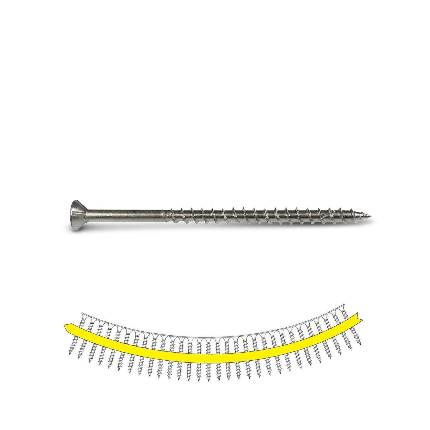 Simpson Strong-Tie SSDWP3S316 Deck-Drive (#10 x 3") DWP Collated Wood SS Screw - Type 305 (1000 Pack)