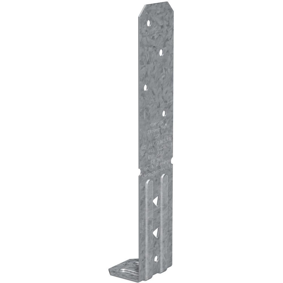 Simpson Strong-Tie SSPZ SSP 18-Gauge ZMAX Galvanized Single Stud Plate