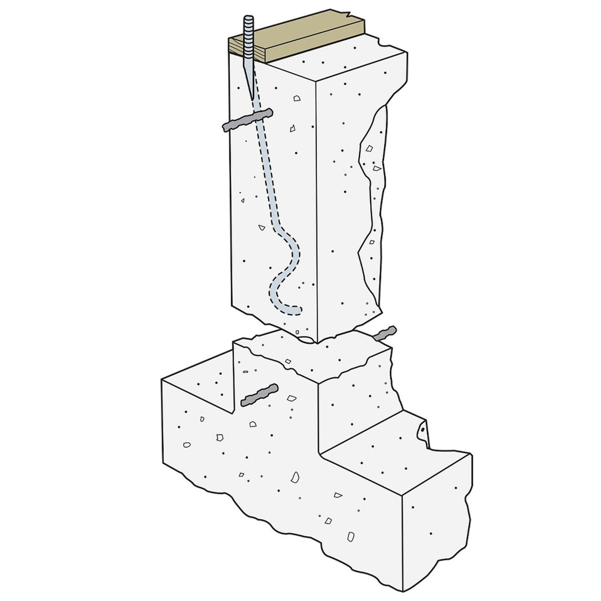 Simpson Strong-Tie SSTB16 (5/8 in. x 17-5/8 in.) Anchor Bolt for Concrete Applications - 2