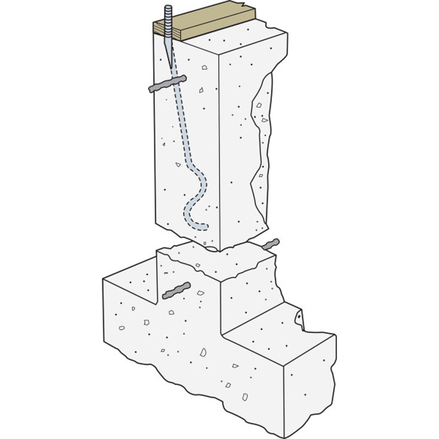 Simpson Strong-Tie SSTB20 (5/8" x 21-5/8") Anchor Bolt for Concrete Applications - 3