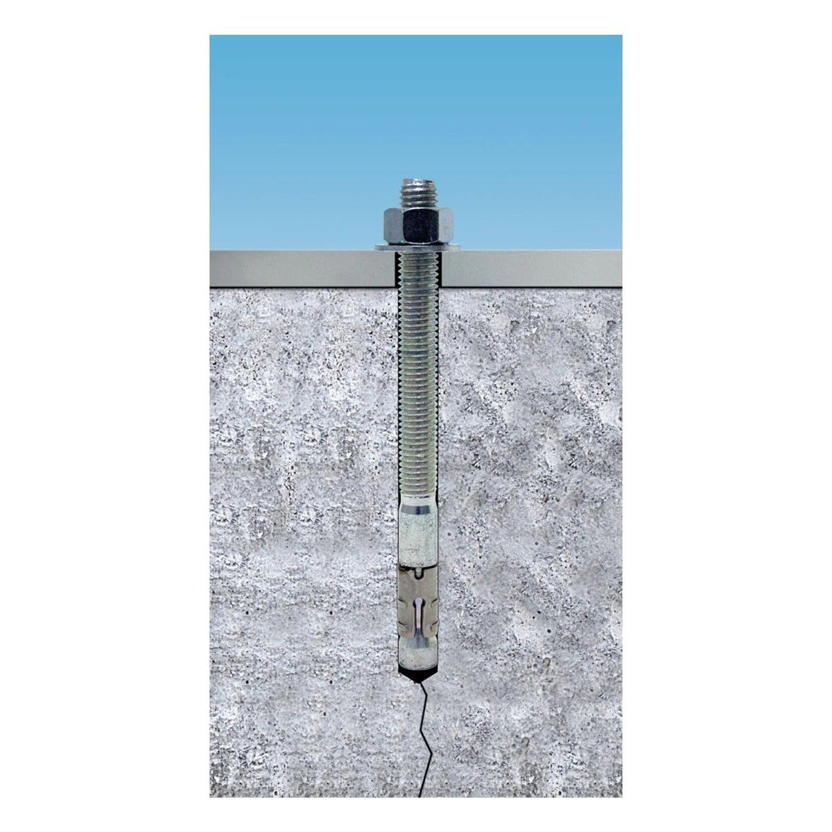 Simpson Strong-Tie STB2-62500F20 Strong-Bolt (5/8" x 5") 2 Wedge Anchor, Fully Assembled (20 Pack) - 5