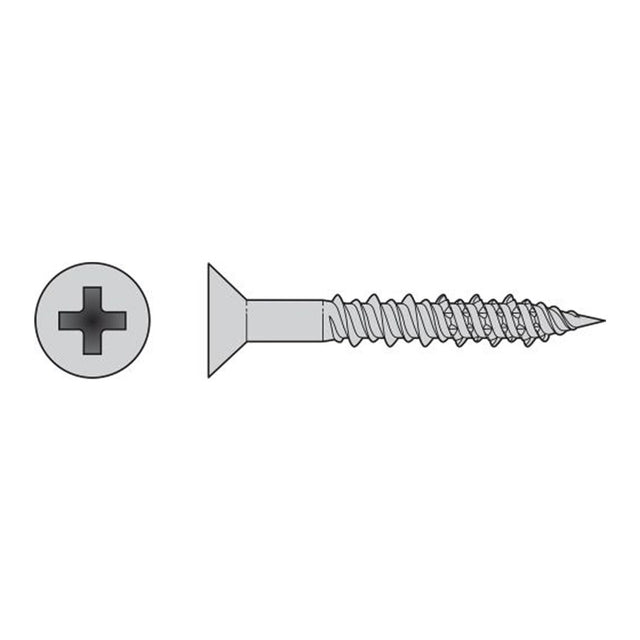 Simpson Strong-Tie T10J200FX-RP8 (#10 x 2") Marine Screw, Flat Head #2 Phillips Drive - Type 316 (8 Pack)