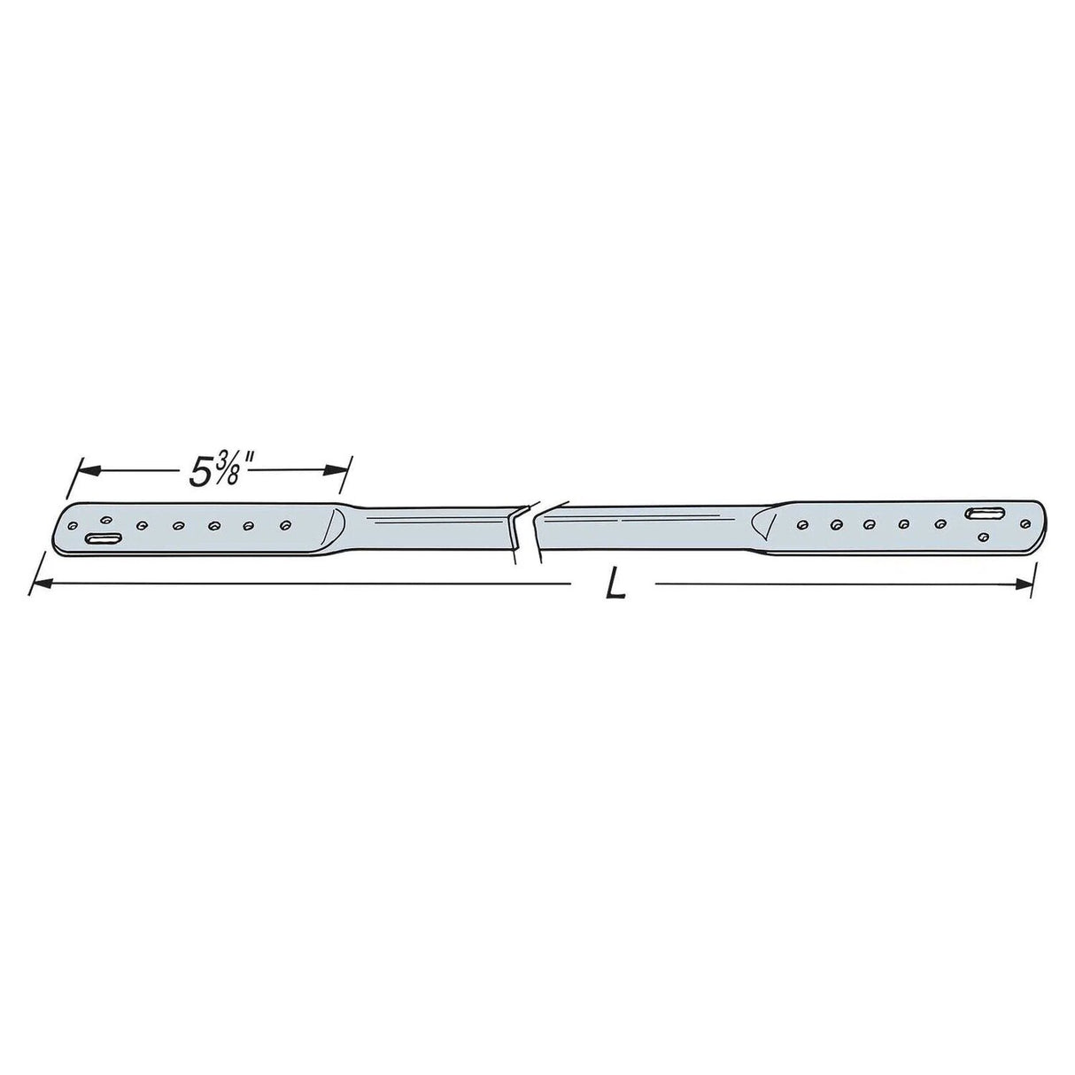 Simpson Strong-Tie TB56 (56 in.) 20 Gauge Galvanized Tension Bridging - 2