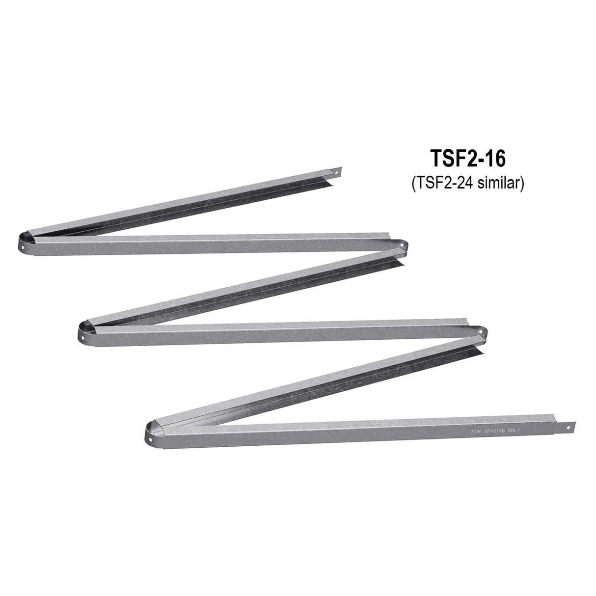 Simpson Strong-Tie TSF2-24 (1-1/2" x 10 ft.) 24 Gauge Truss Spacer for Accurate Truss Spacing