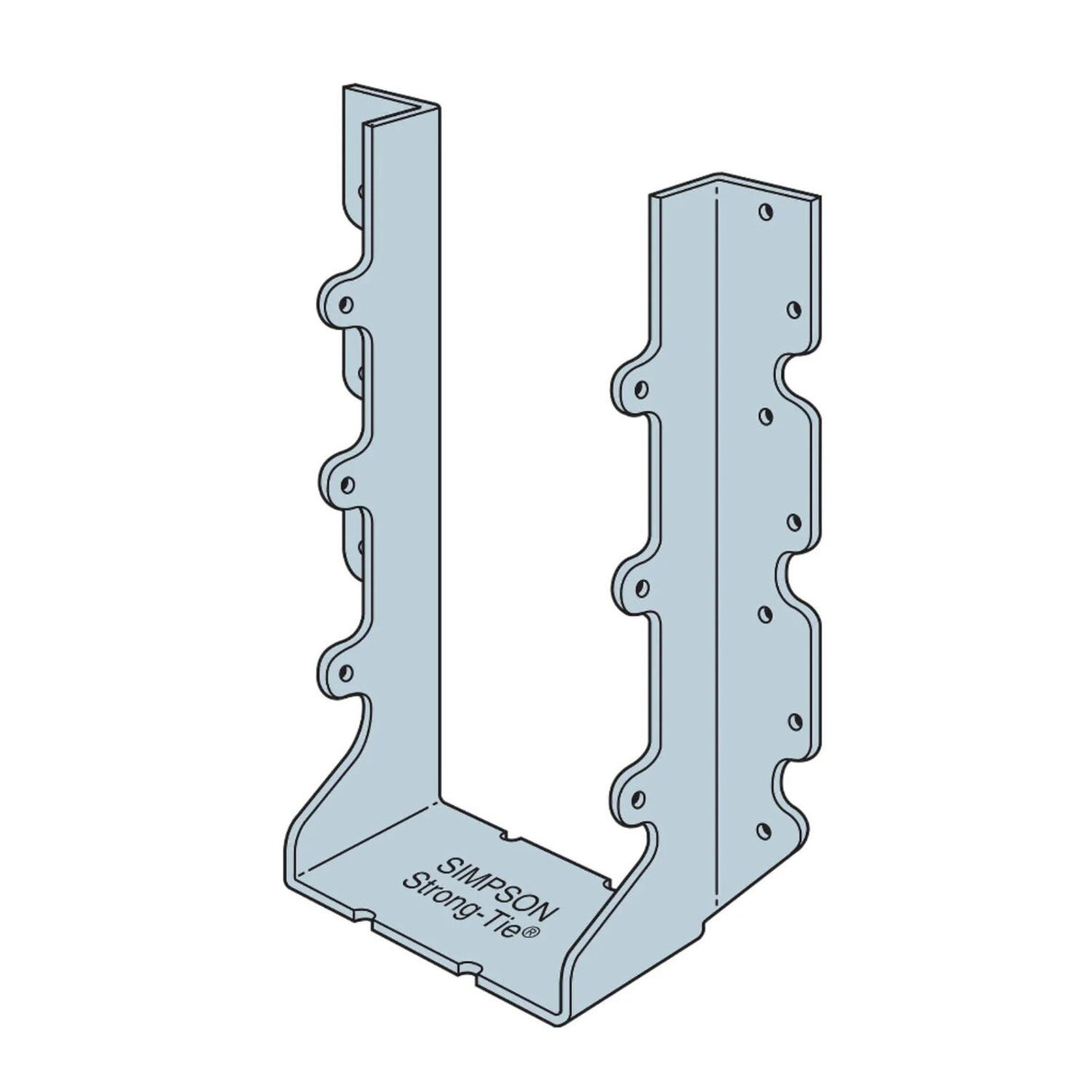 Simpson Strong-Tie U410R (8-1/8") 16Ga U Face-Mount Joist Hanger - G90 Galvanized - 2