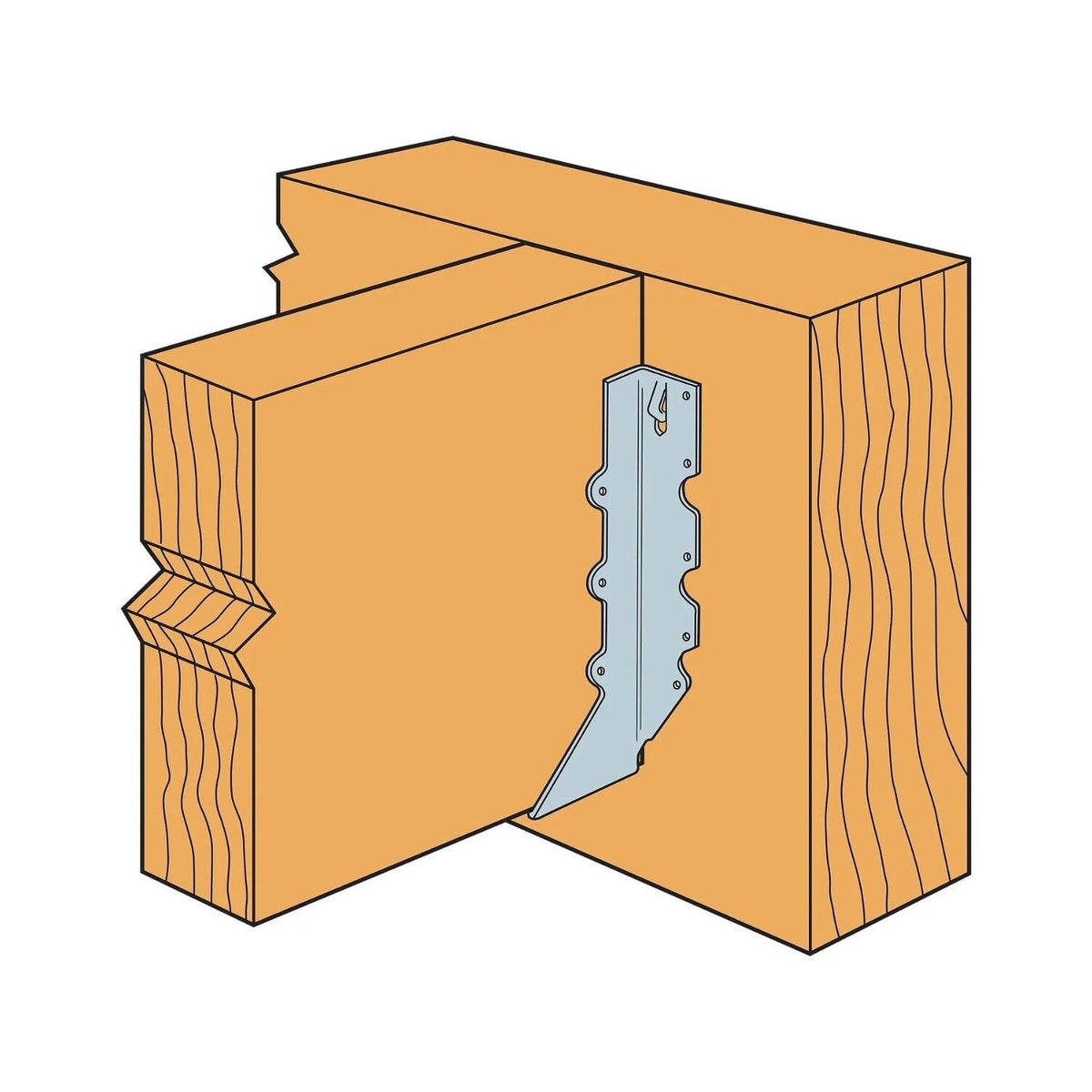 Simpson Strong-Tie U414 (10") 16Ga U Face-Mount Joist Hanger - G90 Galvanized - 2