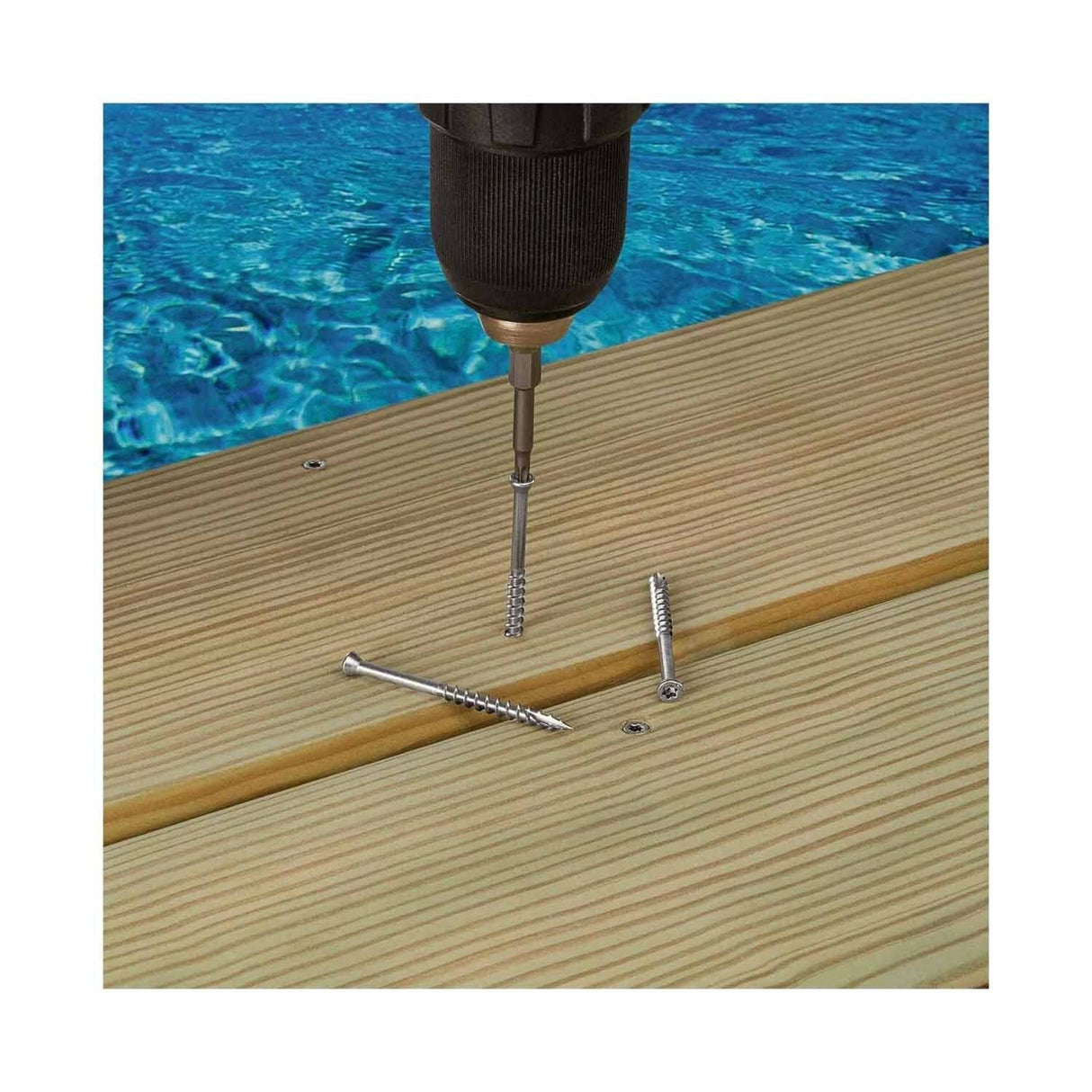 Simpson Strong-Tie T07162FT70TN03 (#7 x 1-5/8") T15 6-Lobe Drive SS Trim-Head Screw, Type 316, Tan 03 (70 Pack) - 8