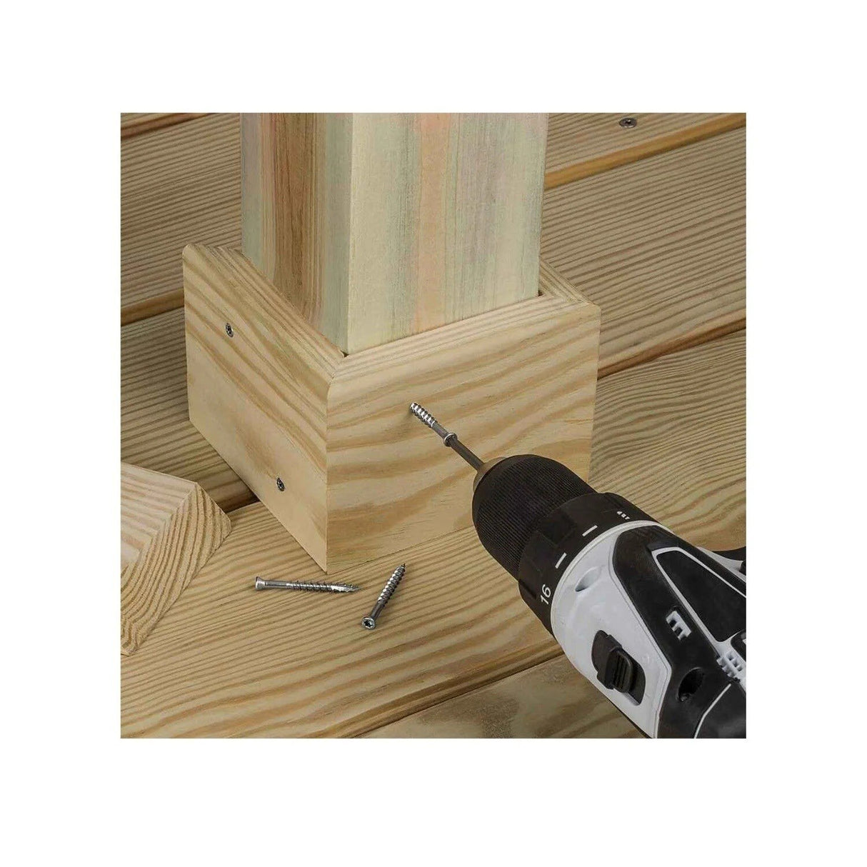 Simpson Strong-Tie T07162FTPTN03 (#7 x 1-5/8") 6-Lobe Drive Stainless Steel Trim-Head Screw, Tan 03 (350 Pack) - 6