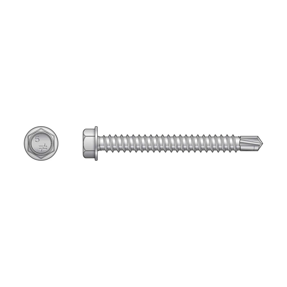 Simpson Strong-Tie T08100HDUM Self-Drilling Hex-Washer Head Screw - 316 Stainless Steel (1000 Pack)