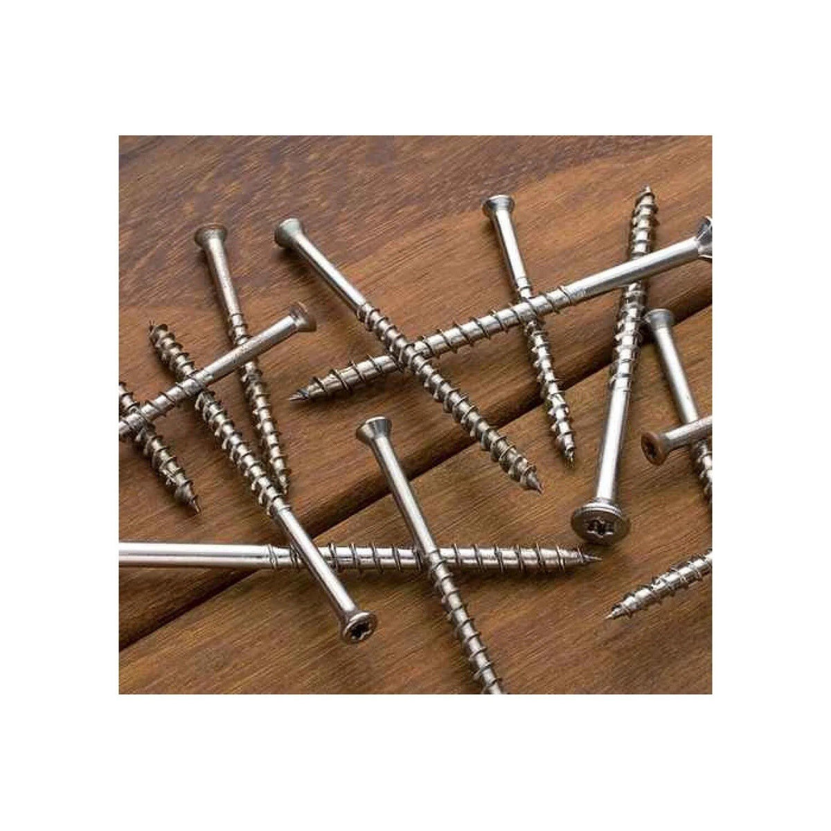 Simpson Strong-Tie T12400WP-RP5 Strong-Drive (#12 x 4") DWP Wood SS Screw, Flat Head, Type 316 (5 Pack) - 8
