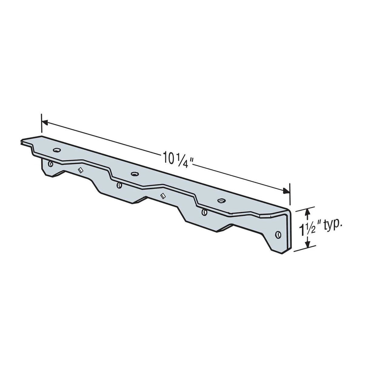 Simpson Strong-Tie TA10Z-R (10-1/4 in.) Staircase Angle for Structurally Sound Staircase Framing - 2
