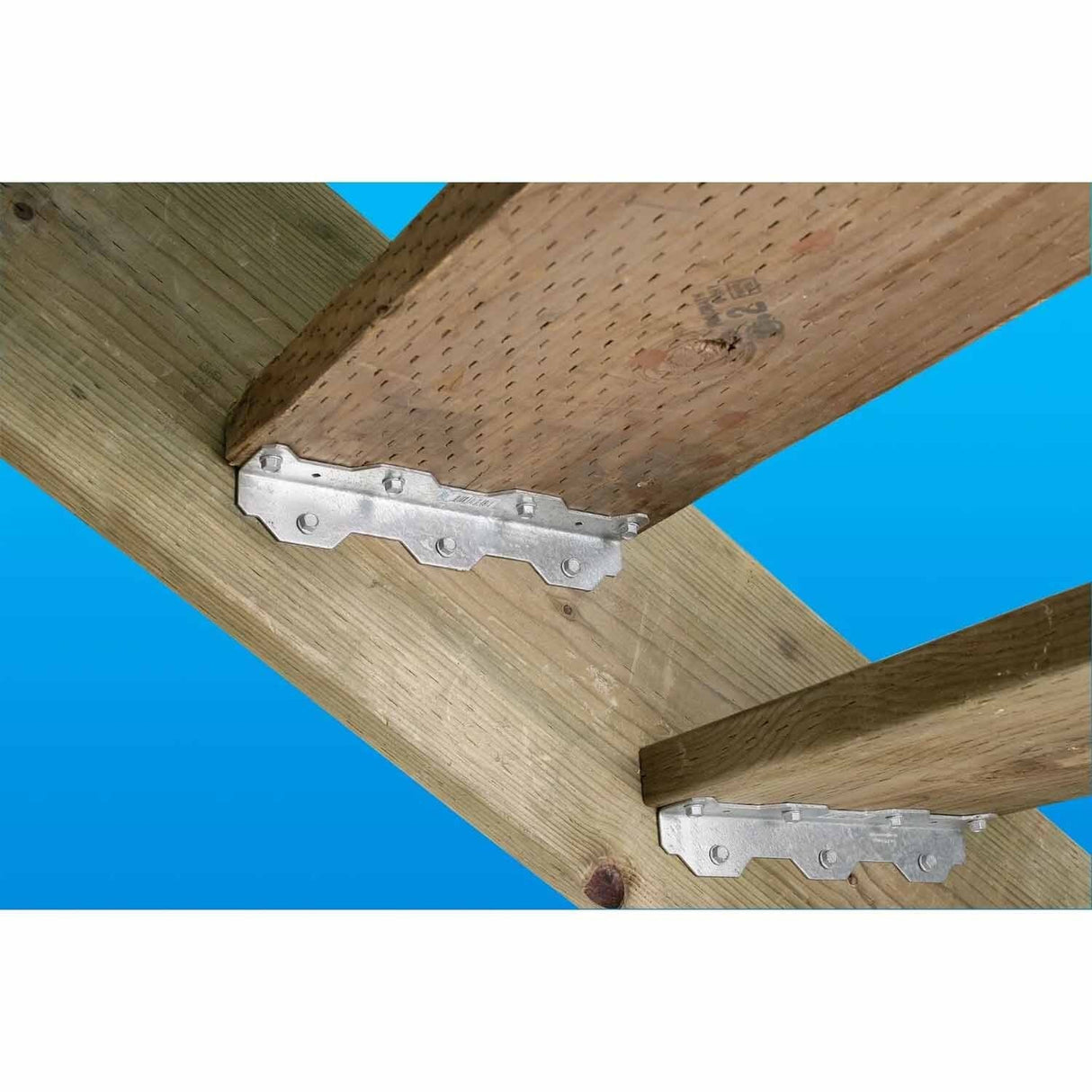 Simpson Strong-Tie TA10ZKT (10-1/4" 12-Gauge) ZMAX Galvanized Staircase Angle (2 Pack) - 3