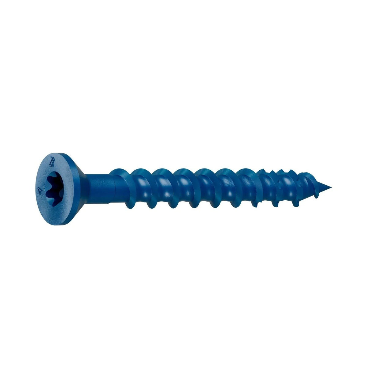 Simpson Strong-Tie TNT18134TFC75 Titen Turbo(3/16" x 1-3/4") Flat-Head Concrete and Masonry Screw, Blue (75 Pack)