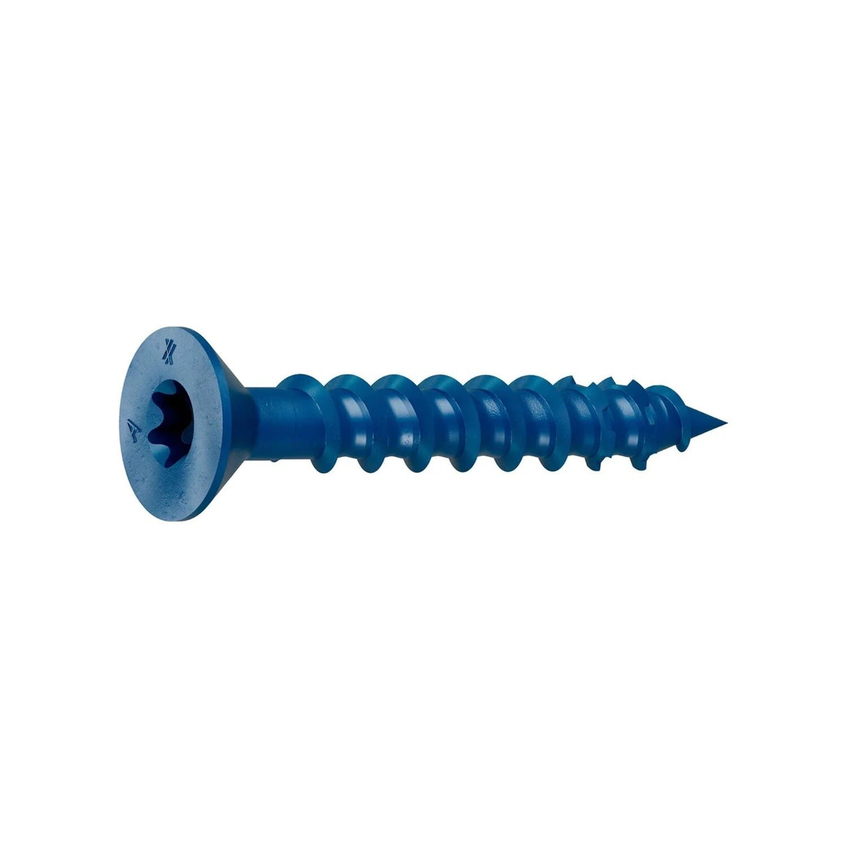 Simpson Strong-Tie TNT25134TFC25 Titen Turbo (1/4" x 1-3/4") T30 Flat-Head Concrete and Masonry Screw, Blue (25 Pack)