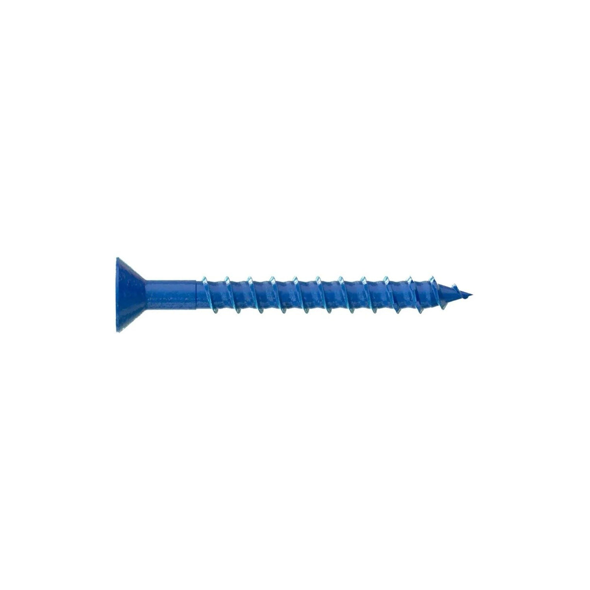 Simpson Strong-Tie TNT25214TFC8 Titen Turbo (1/4" x 2-1/4") T30 Flat-Head Concrete and Masonry Screw, Blue (8 Pack)