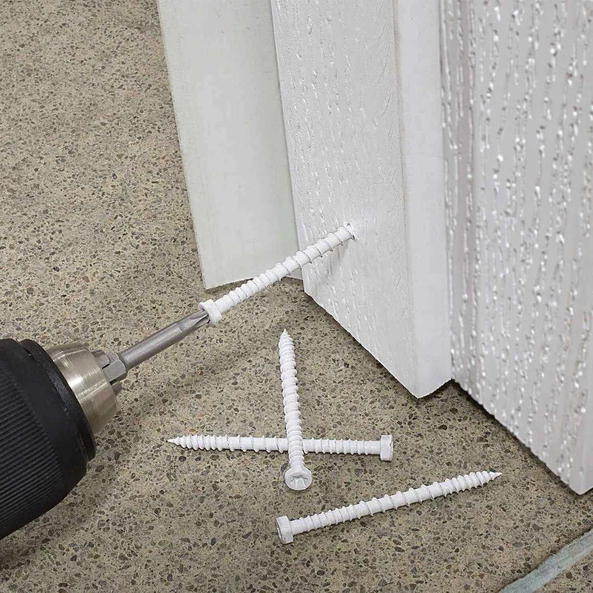 Simpson Strong-Tie TSV214R70WH01 (#8 x 2-1/4") PVC Trim-Board Screw with White Exterior-Grade Coating (70 Pack) - 5