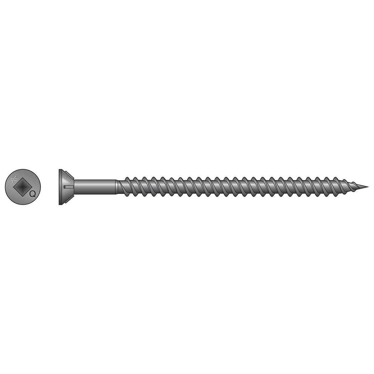 Simpson Strong-Tie WSTD212S (#8 x 2-1/2") Roofing Tile Screw Collated Flat Head (1500 Pack)