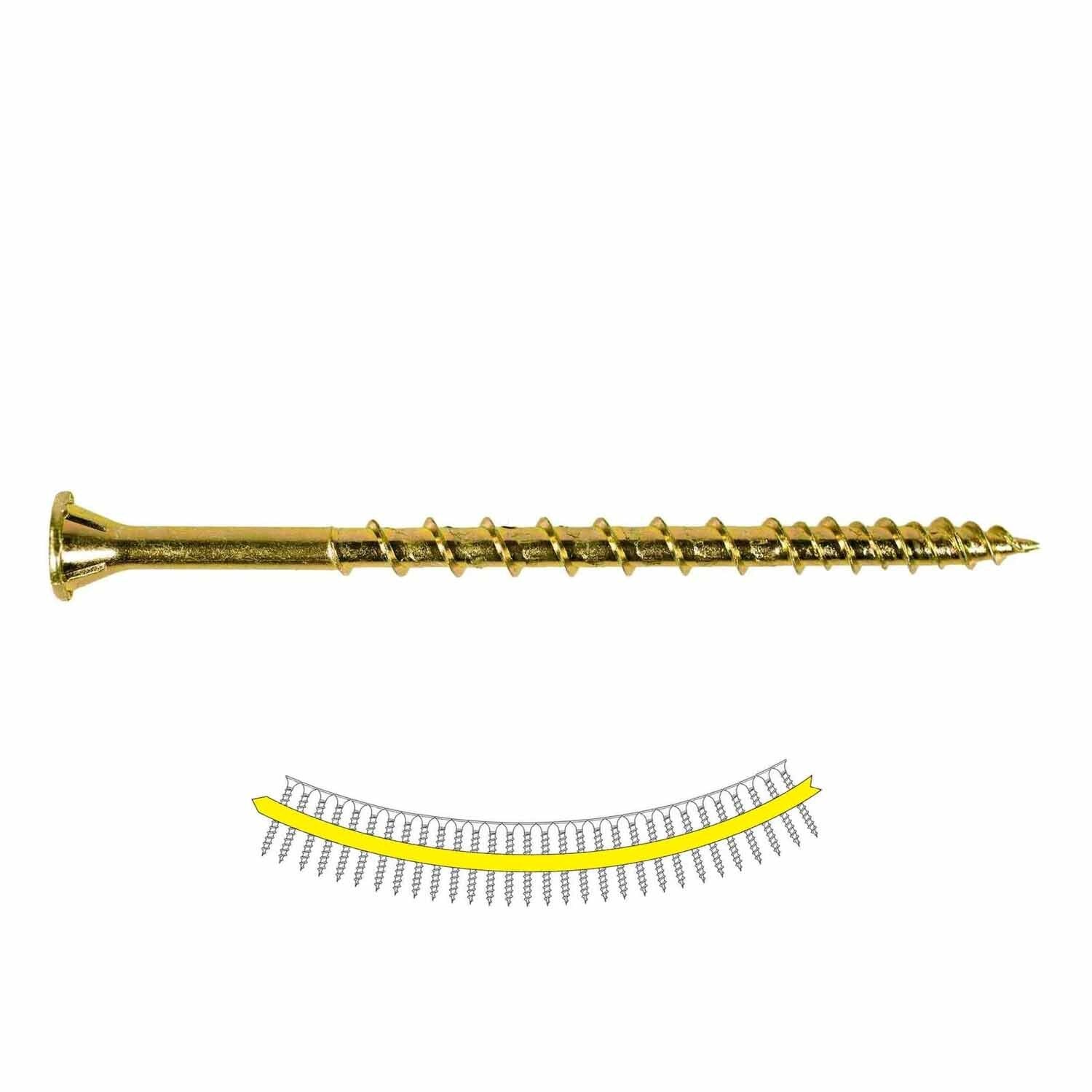 Simpson Strong-Tie WSV3S Strong-Drive (#9 x 3") T25 WSV Collated Subfloor Screw, Yellow-Zinc (1000 Pack)