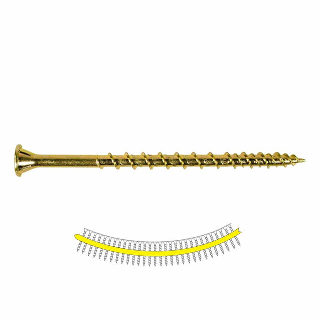 Simpson Strong-Tie WSV3S Strong-Drive (#9 x 3") T25 WSV Collated Subfloor Screw, Yellow-Zinc (1000 Pack)