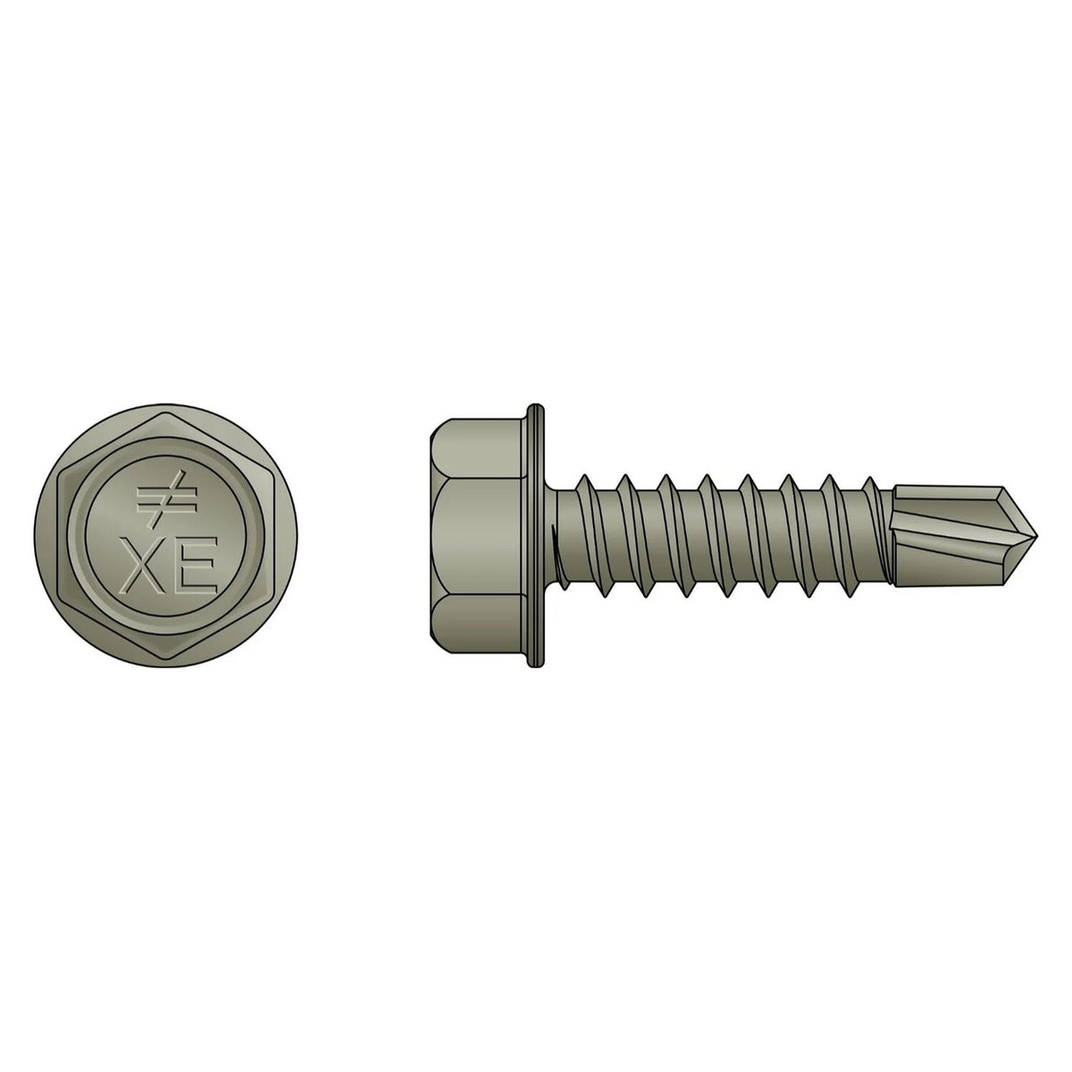Simpson Strong-Tie XEQ34B1016M Strong-Tie (#10 x 3/4") XE Exterior Structural Metal Screw with Quik Guard (1000 Pack)