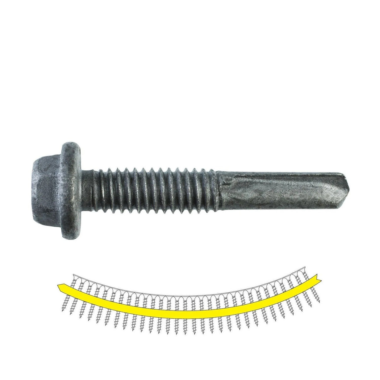 Simpson Strong-Tie XMQ114S1224 Strong-Drive (#12 x 1-1/4") XM Medium-Head Metal Screw with Quik Guard (1500 Pack)