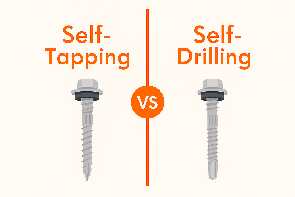 Self Tapping vs Self Screwing screws