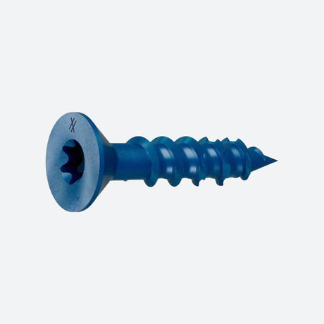 Simpson Flat Head Blue Concrete Screws