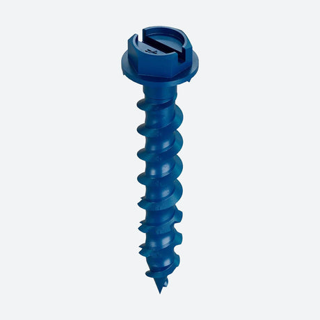 Simpson Slotted Hex Blue Concrete Screws