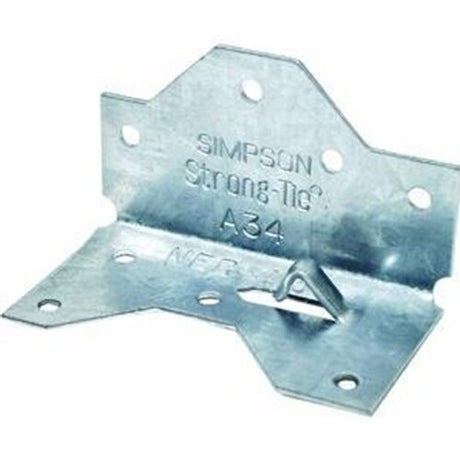 Simpson Strong-Tie A34 (1-7/16 in. x 2-1/2 in.) Galvanized Framing Angle for Wood Construction