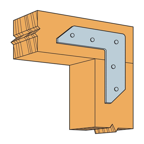 Simpson Strong-Tie 55L L-Shaped Strap for Beam-to-Column Applications - 2