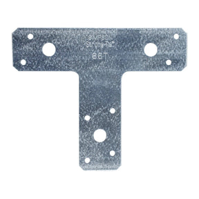 Simpson Strong-Tie 66T (6" x 5") 14-Gauge Galvanized T Strap