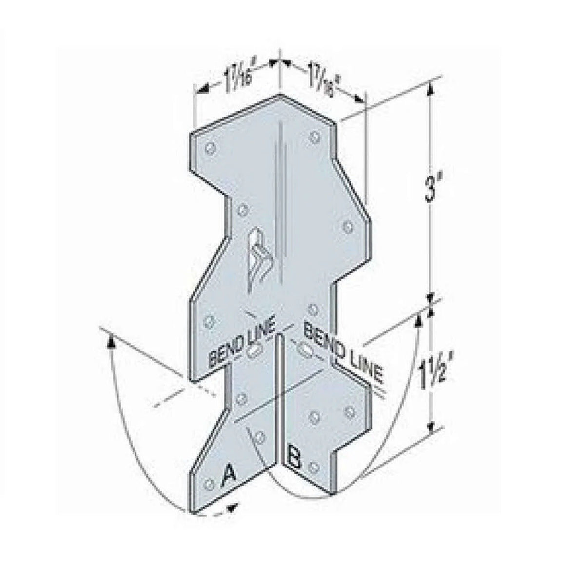 Simpson Strong-Tie A35SS (1-7/16 in. x 4-1/2 in.) Stainless-Steel Framing Angle for Wood Construction - 2