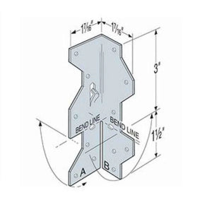 Simpson Strong-Tie A35Z (1-7/16" x 4-1/2") Framing Angle ZMAX Galvanized - 2