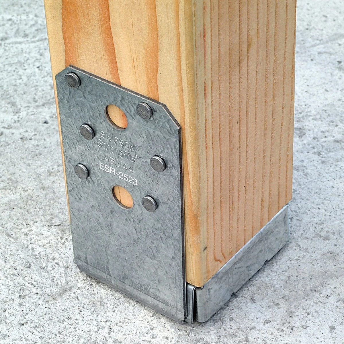 Simpson Strong-Tie ABU44RZ Adjustable Post Base for Rough Cut 4x4 Lumber - 3