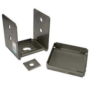Simpson Strong-Tie ABU44SS (4" x 4") Stainless Steel Adjustable Post Base for Wood Posts - 2