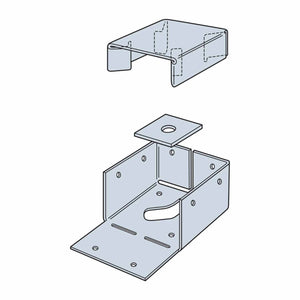 Simpson Strong-Tie ABW44RZ (4" x 4") ABU Adjustable Post Base for Rough Lumber with ZMAX Coating - 5