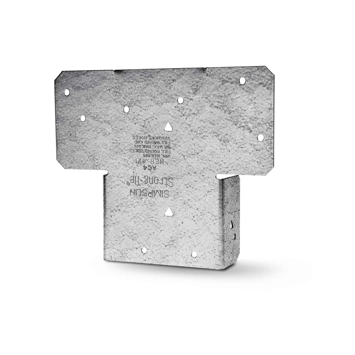 Simpson Strong-Tie AC4 (3-9/16" x 6-1/2") 18ga AC Galvanized Adjustable Post Cap