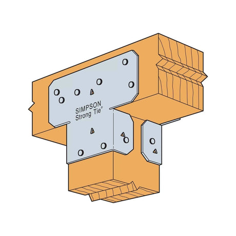 Simpson Strong-Tie AC4 (3-9/16" x 6-1/2") 18ga AC Galvanized Adjustable Post Cap - 4