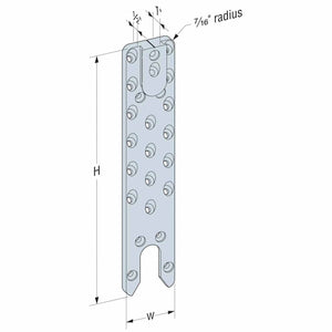 Simpson Strong-Tie ACBH3X15.37-KT (3" x 15-3/8") Concealed Joist-to-Beam Hanger Kit with Screws - 2