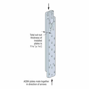 Simpson Strong-Tie ACBH3X15.37-KT (3" x 15-3/8") Concealed Joist-to-Beam Hanger Kit with Screws - 3