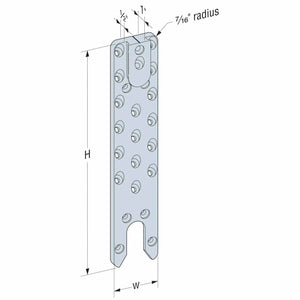 Simpson Strong-Tie ACBH3X15.37-R8 (3" x 15-3/8") Concealed Joist-to-Beam Hanger - Aluminum (8 Pack) - 2