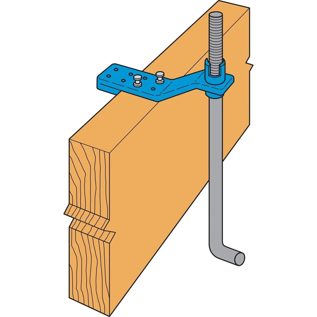 Simpson Strong-Tie AM 7/8 (7/8") AnchorMate Anchor Bolt Holder, Green (100 Pack) - 2