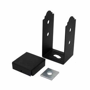 Simpson Strong-Tie APB44R (4" x 4" Rough) APB Outdoor Accents Adjustable Post Base - Black Powder Coated - 2