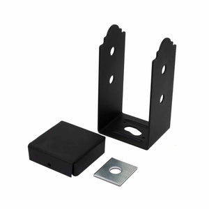 Simpson Strong-Tie APB44 (4" x 4") APB Outdoor Accents Adjustable Post Base - Black Powder Coated - 2