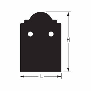 Simpson Strong-Tie APB66DSP (6" x 6") Decorative Post Base Side Plate - ZMAX/Black Powder Coat Finish (2 Pack) - 2