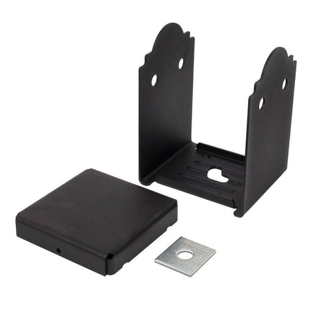 Simpson Strong-Tie APB66R (6" x 6" Rough) APB Outdoor Accents Adjustable Post Base - Black Powder Coated - 2
